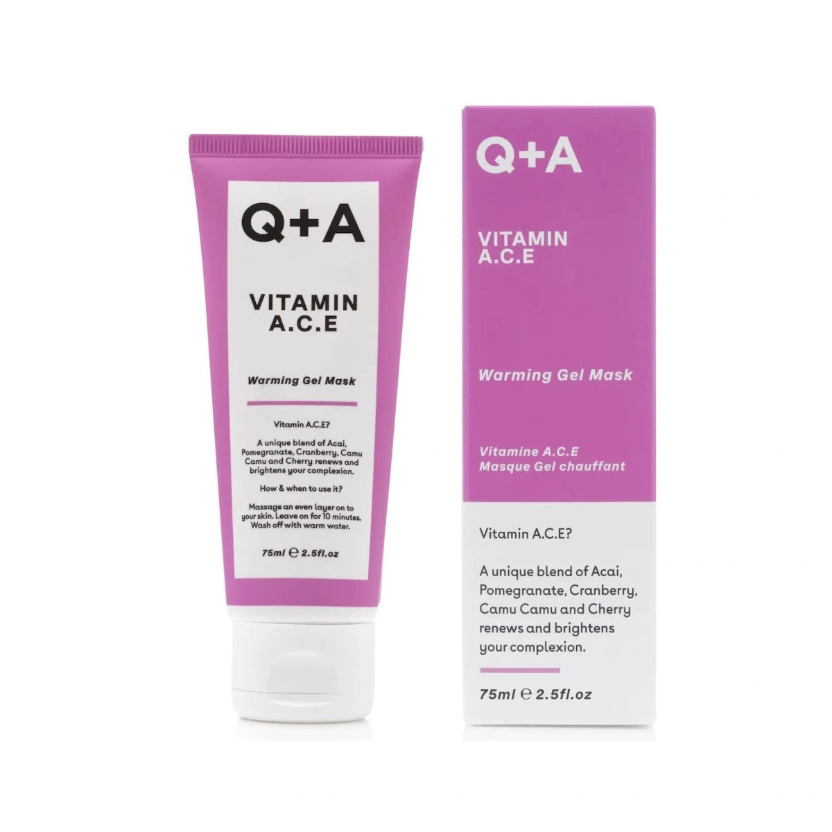 Q+A Vitamin A.C.E. Warming Gel Mask