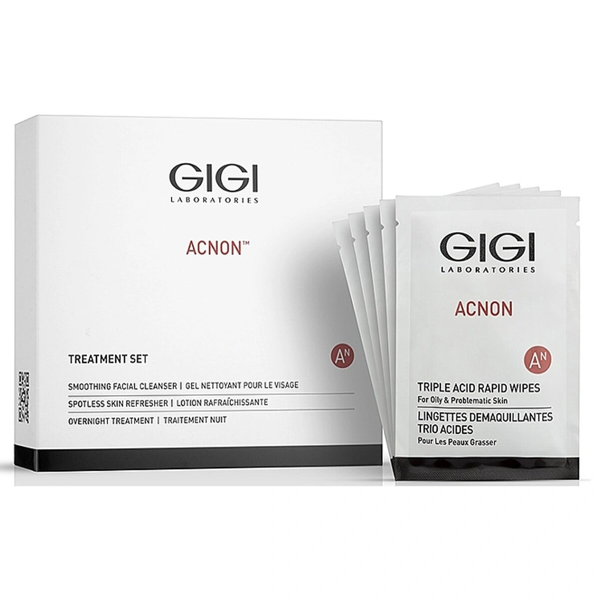 GIGI Acnon Triple Acid Wipes