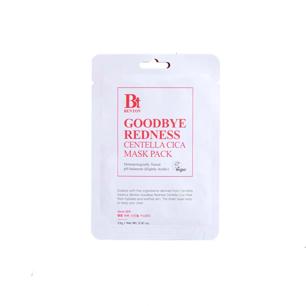 Benton Goodbye Redness Centella Mask Pack
