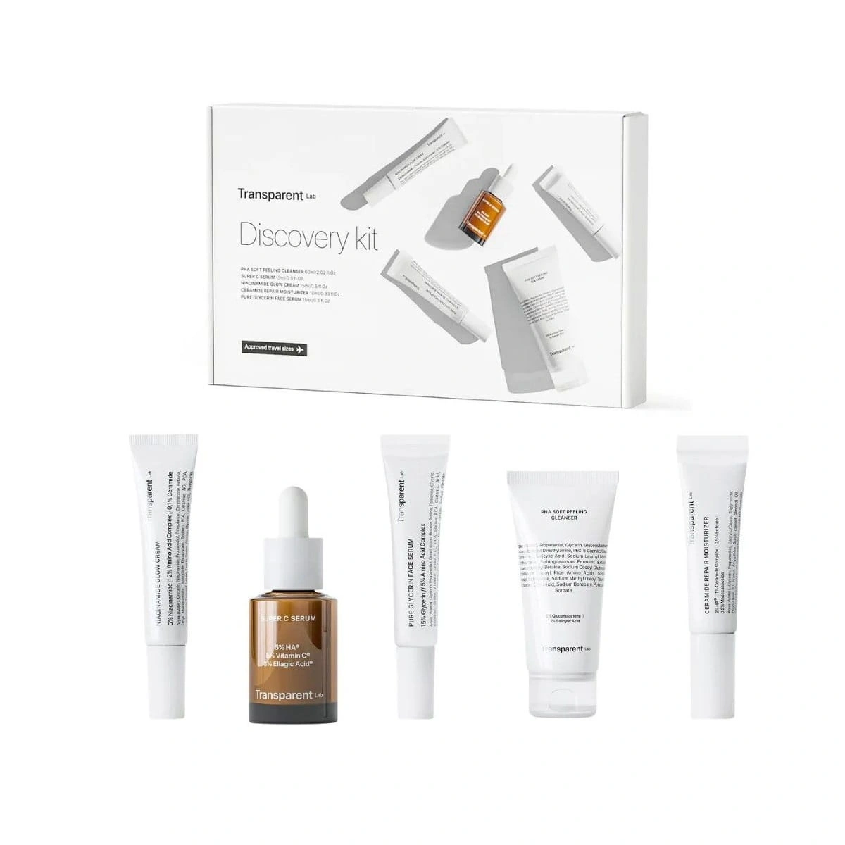 Transparent Lab Travel-Size Discovery Set
