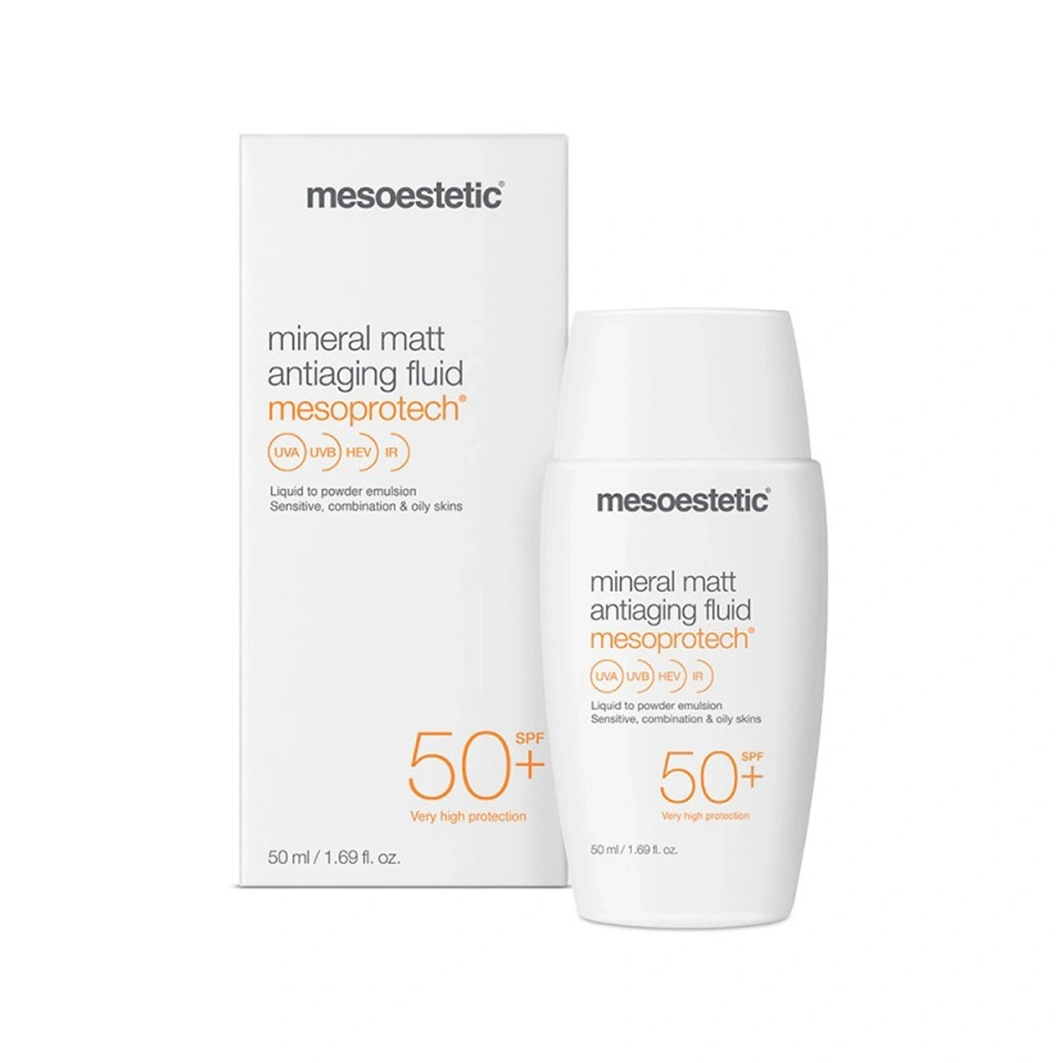 Mesoestetic Mesoprotech Mineral Matt Antiaging Fluid SPF50