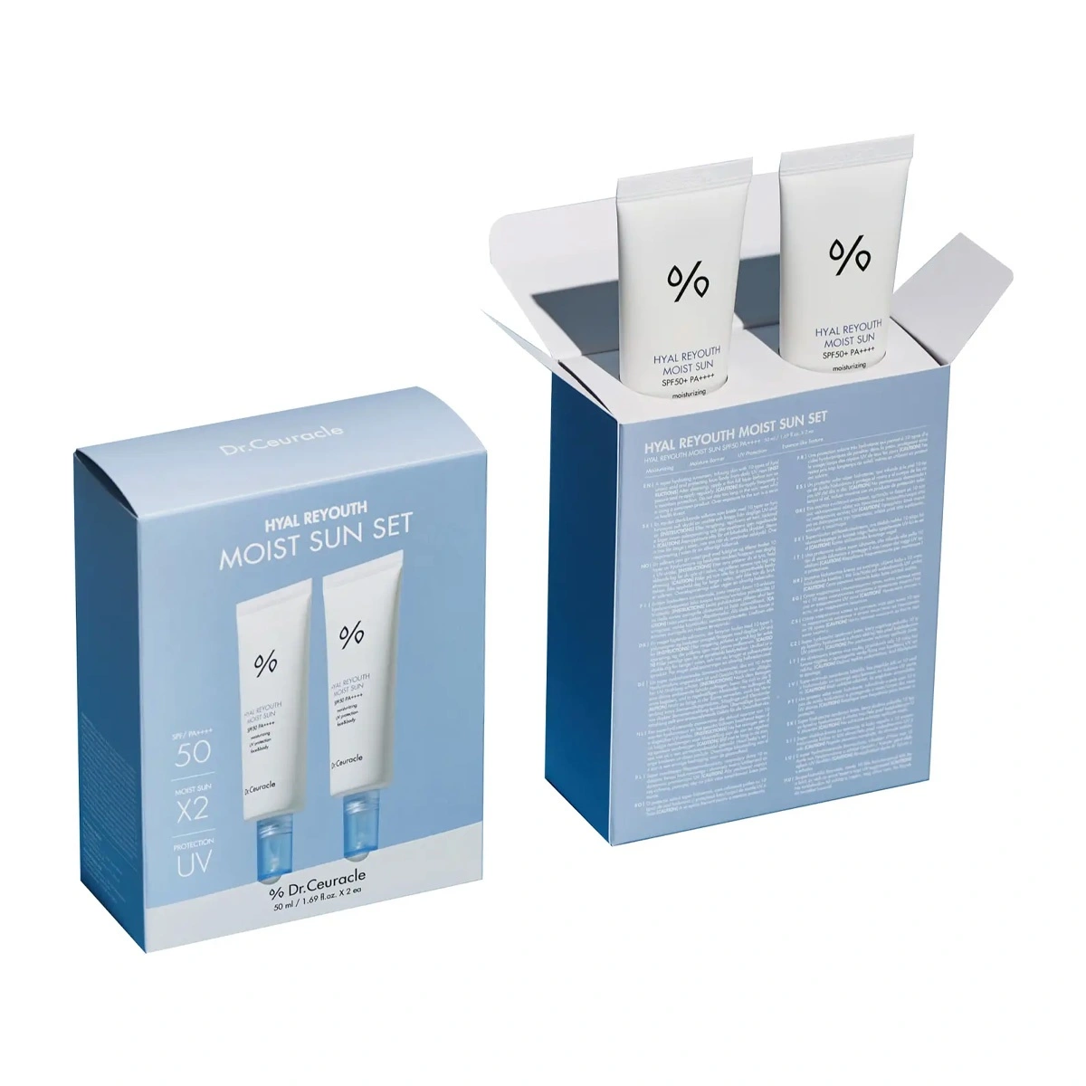 Dr.Ceuracle Hyal Reyouth Moist Sun Duo Set