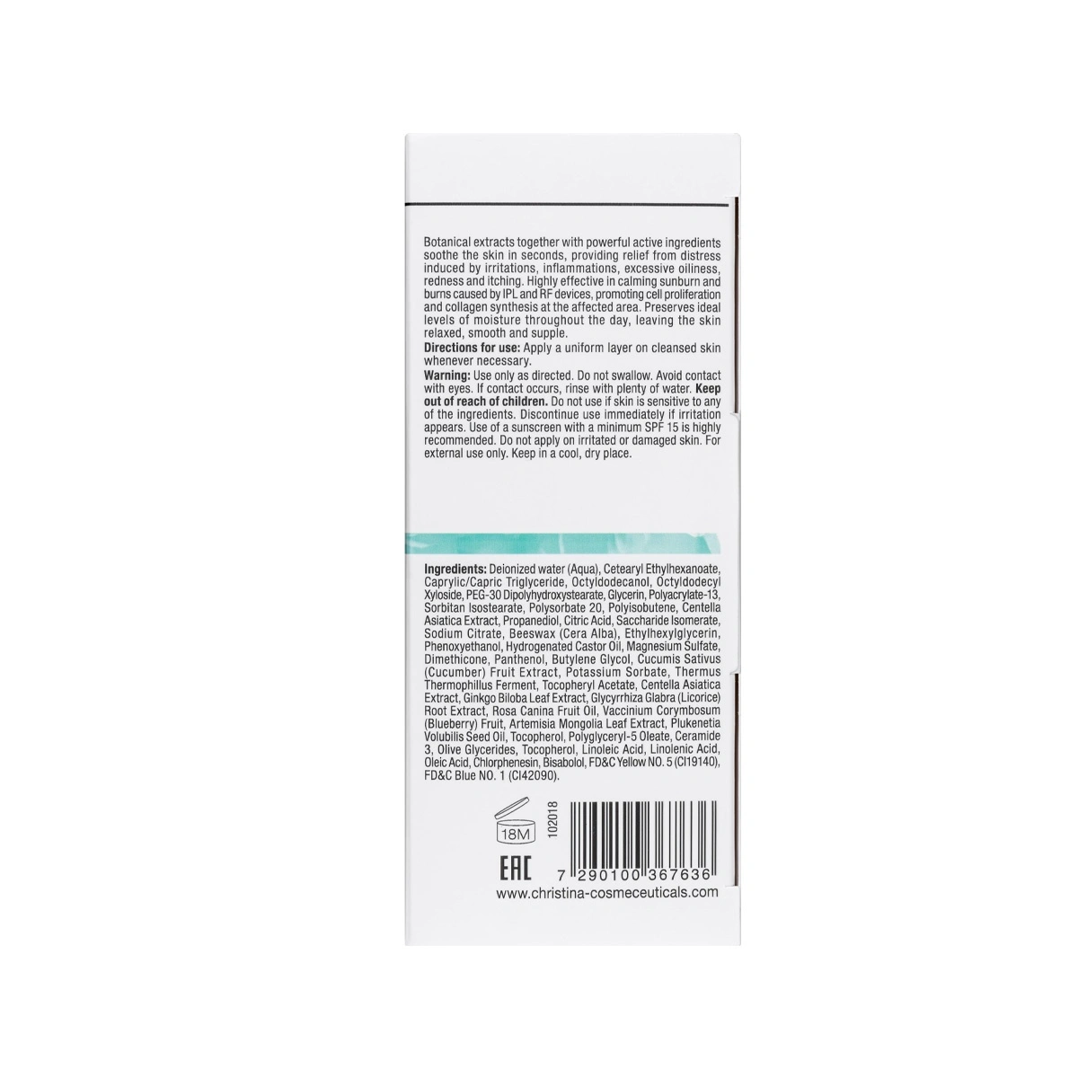 Christina Unstress Quick Performance Calming Cream