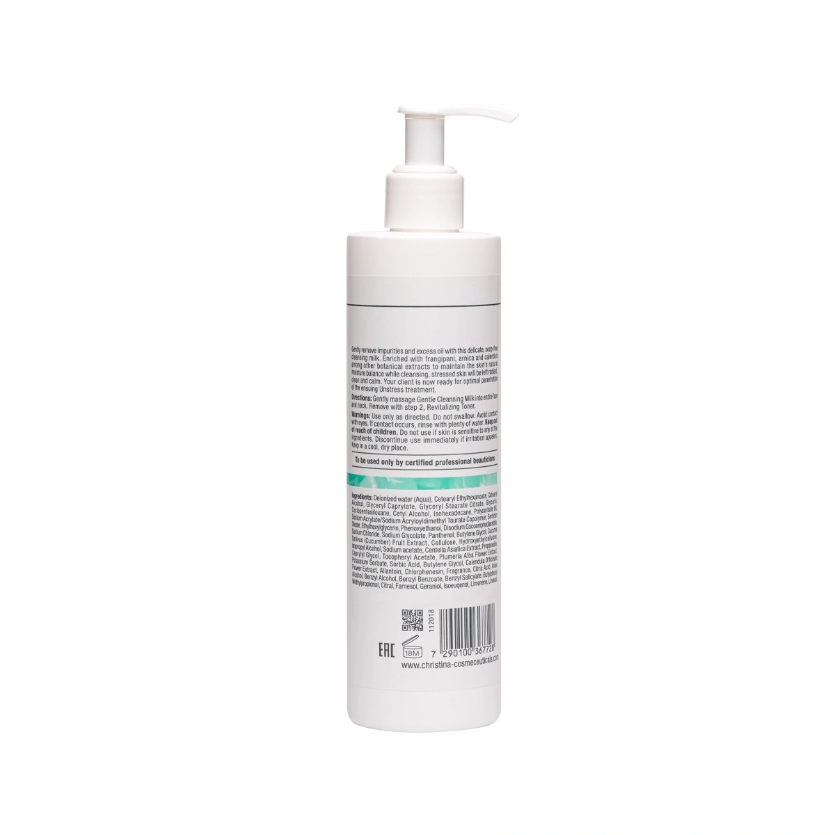 Christina Unstress Step 1 Gentle Cleansing Milk