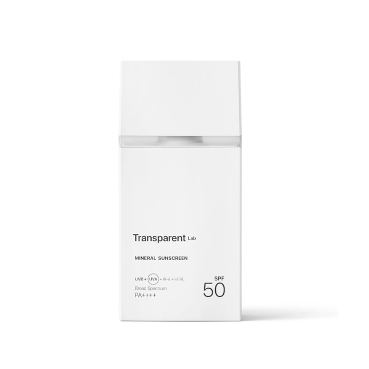 Transparent Lab Mineral sunscreen