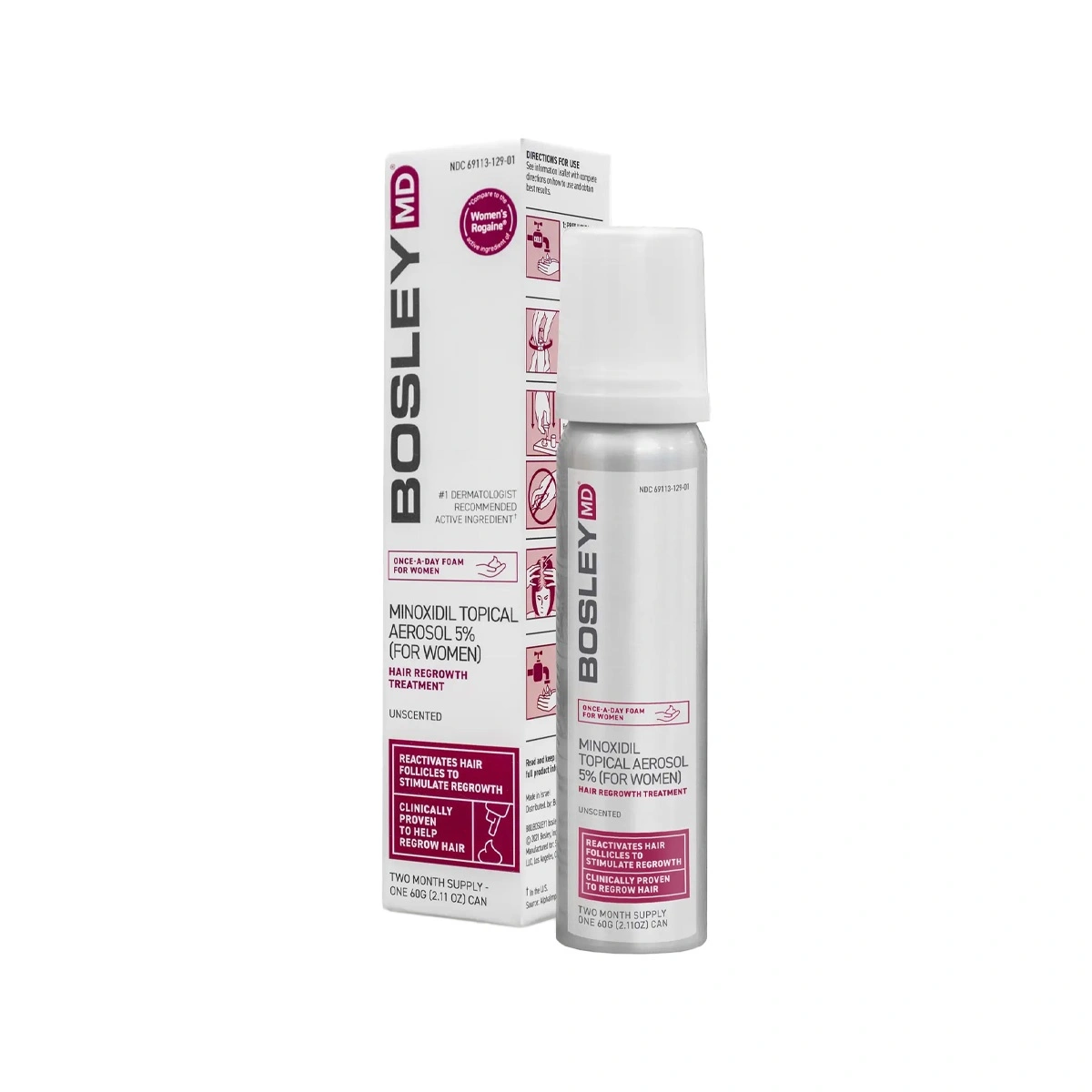 Bosley Minoxidil Topical Aerosol 5% for Women