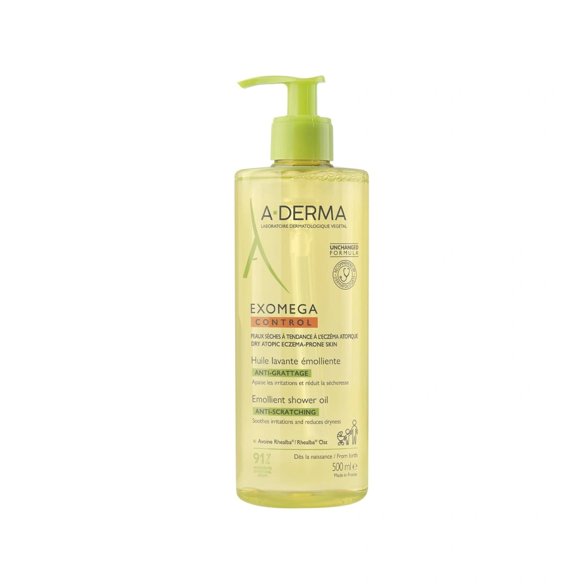 A-Derma Exomega Control Emollient Shower Oil