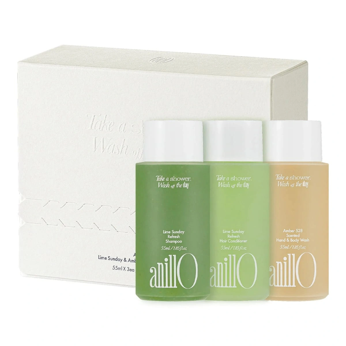 Anillo Lime Sunday & Amber528 Travel Shower Kit