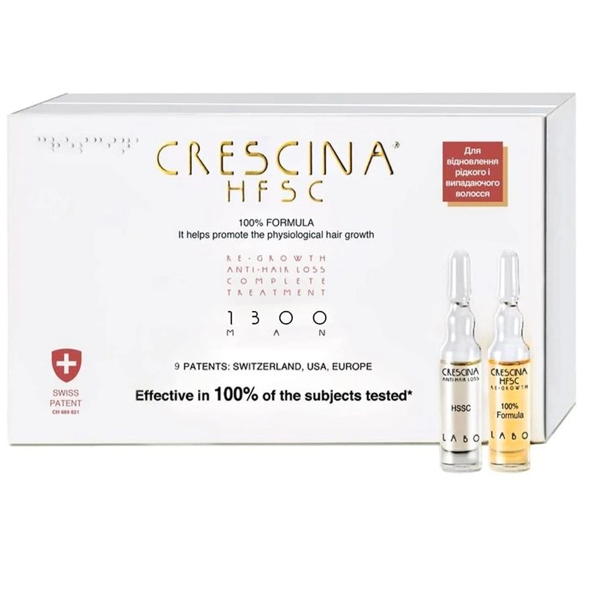 Crescina HFSC Transdermic Complete Treatment 1300